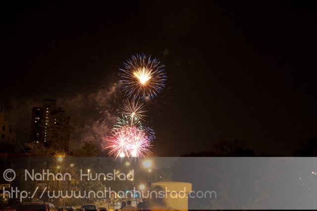 Minneapolis fireworks on 4 July 2010